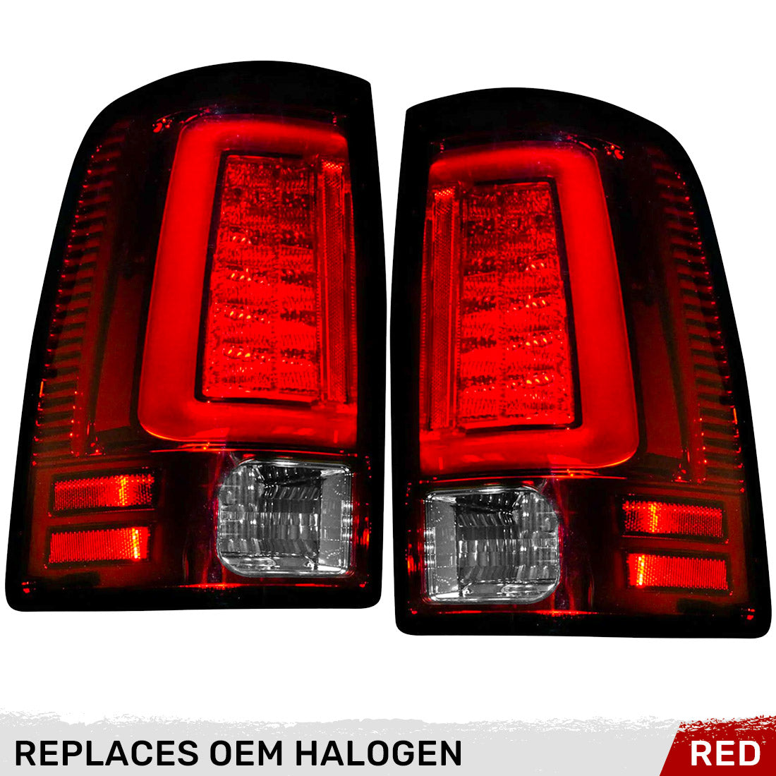 Dodge RAM 2500/3500 10-18 Ultra Bright OLED Tail Lights (Replaces Factory Halogen Only) - Multiple Lens