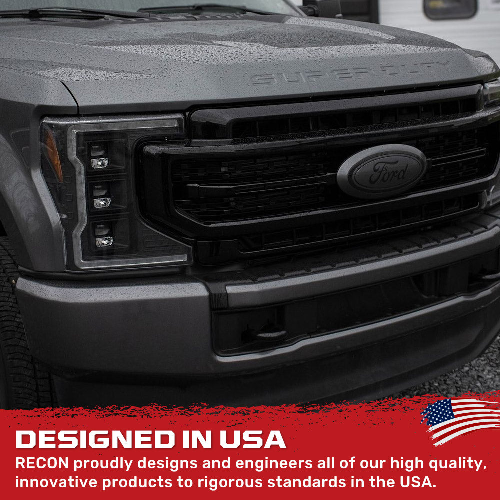 Ford 17-19 Super Duty LED Projector Headlights OLED DRL & Scanning Switchback LED Turn Signals - Multiple Styles