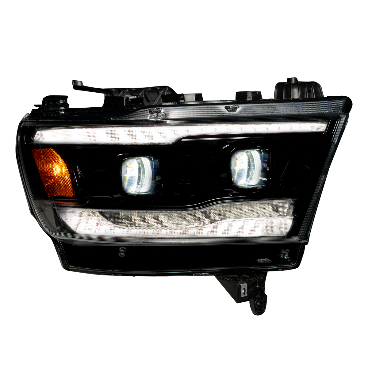 Dodge RAM 1500 19-24 5th Gen LED Projector Headlights OLED DRL Scanning Switchback LED Signals (Replaces Factory/OEM Halogen Only) - Multiple Styles