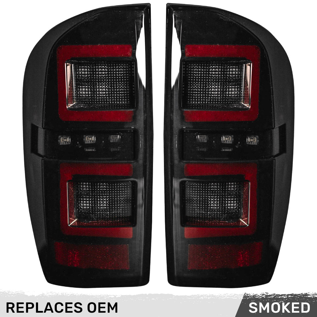 Toyota Tacoma 16-23 (3rd Gen) Ultra Bright OLED Tail Lights - Smoked Lens RECON Toyota Tacoma 16-23 (3rd Gen) Ultra Bright OLED Tail Lights - Smoked Lens Toyota Tacoma 16-23 (3rd Gen) Ultra Bright OLED Tail Lights - Smoked Lens Toyota Tacoma 16-23 (3rd Gen) Ultra Bright OLED Tail Lights - Smoked Lens Toyota Tacoma 16-23 (3rd Gen) Ultra Bright OLED Tail Lights - Smoked Lens