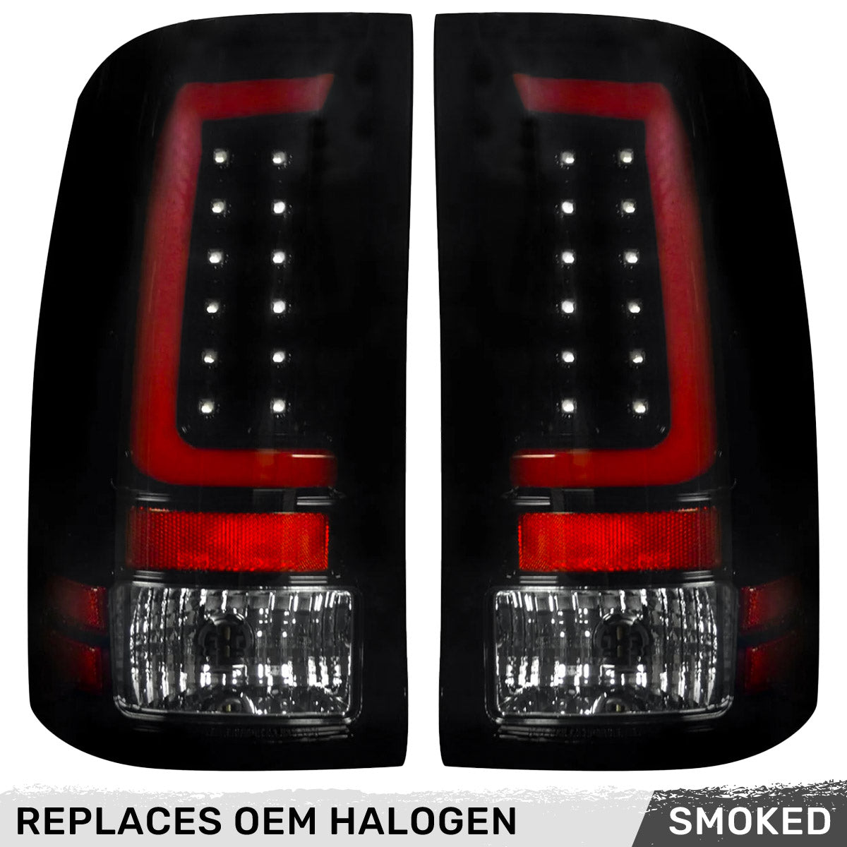 GMC Sierra 07-13 (Single Wheel Trucks) Tail Lights Ultra Bright OLED Running DRL Lights - Multiple Lens