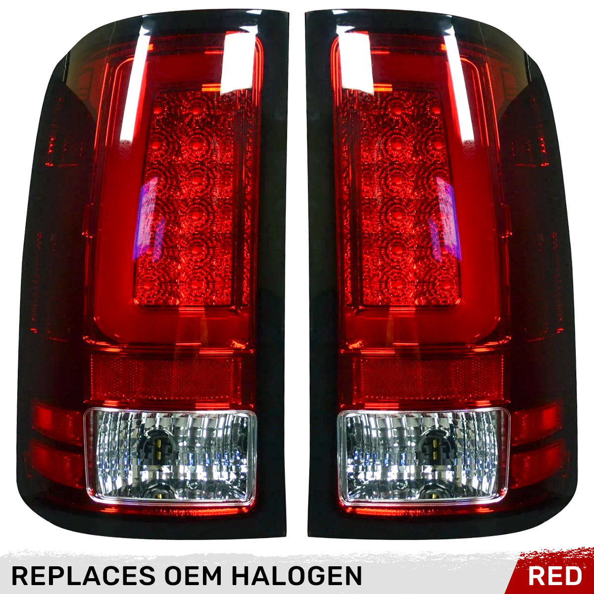 GMC Sierra 07-13 (Single Wheel Trucks) Tail Lights Ultra Bright OLED Running DRL Lights - Multiple Lens
