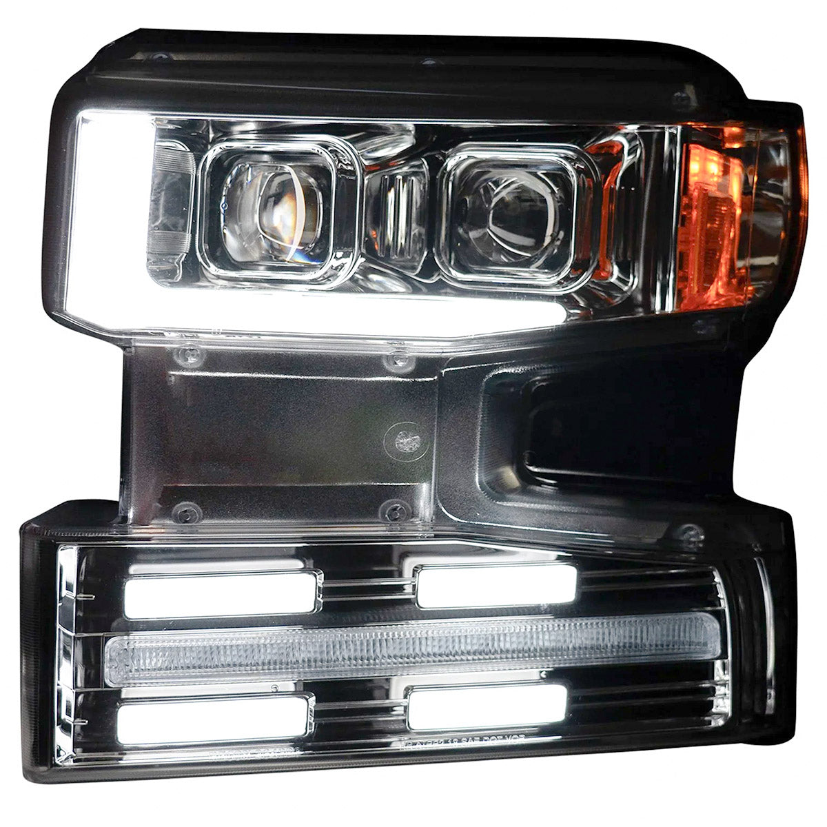 Chevy Silverado 19-21 1500 (4th Gen) Projector Headlights OLED Halos, DRL Scanning Turn Signals - Multiple Styles