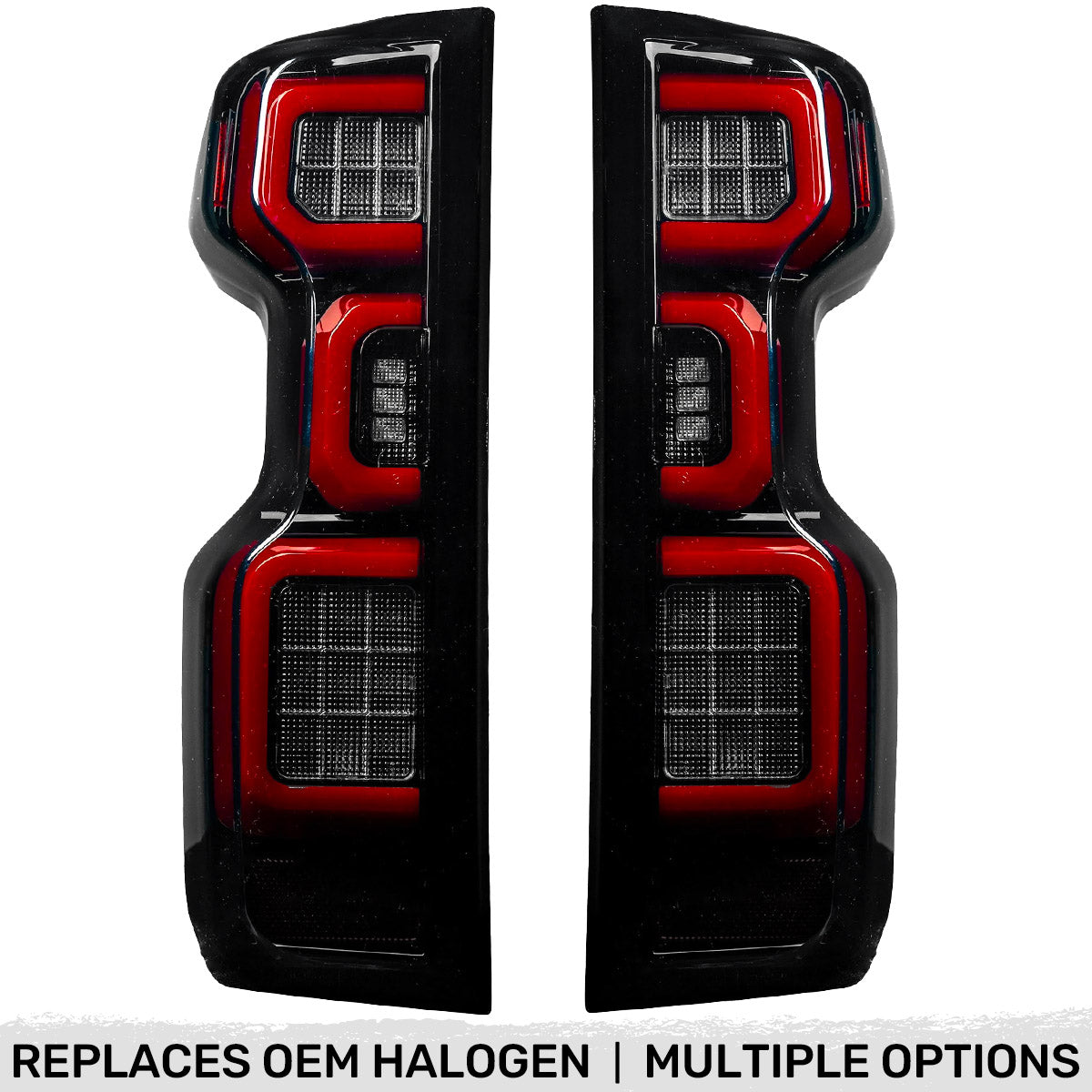 Chevy Silverado 2500/3500 20-23 Ultra Bright OLED Tail Lights (Replaces Factory/OEM Halogen Tail Lights Only) - Multiple Lens
