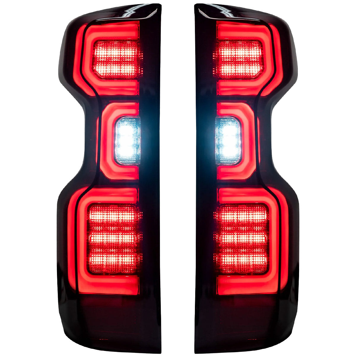 Chevy Silverado 2500/3500 20-23 Ultra Bright OLED Tail Lights (Replaces Factory/OEM Halogen Tail Lights Only) - Multiple Lens