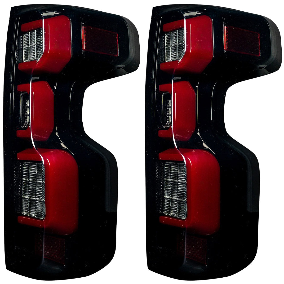 Chevy Silverado 2500/3500 20-23 Ultra Bright OLED Tail Lights (Replaces Factory/OEM Halogen Tail Lights Only) - Multiple Lens