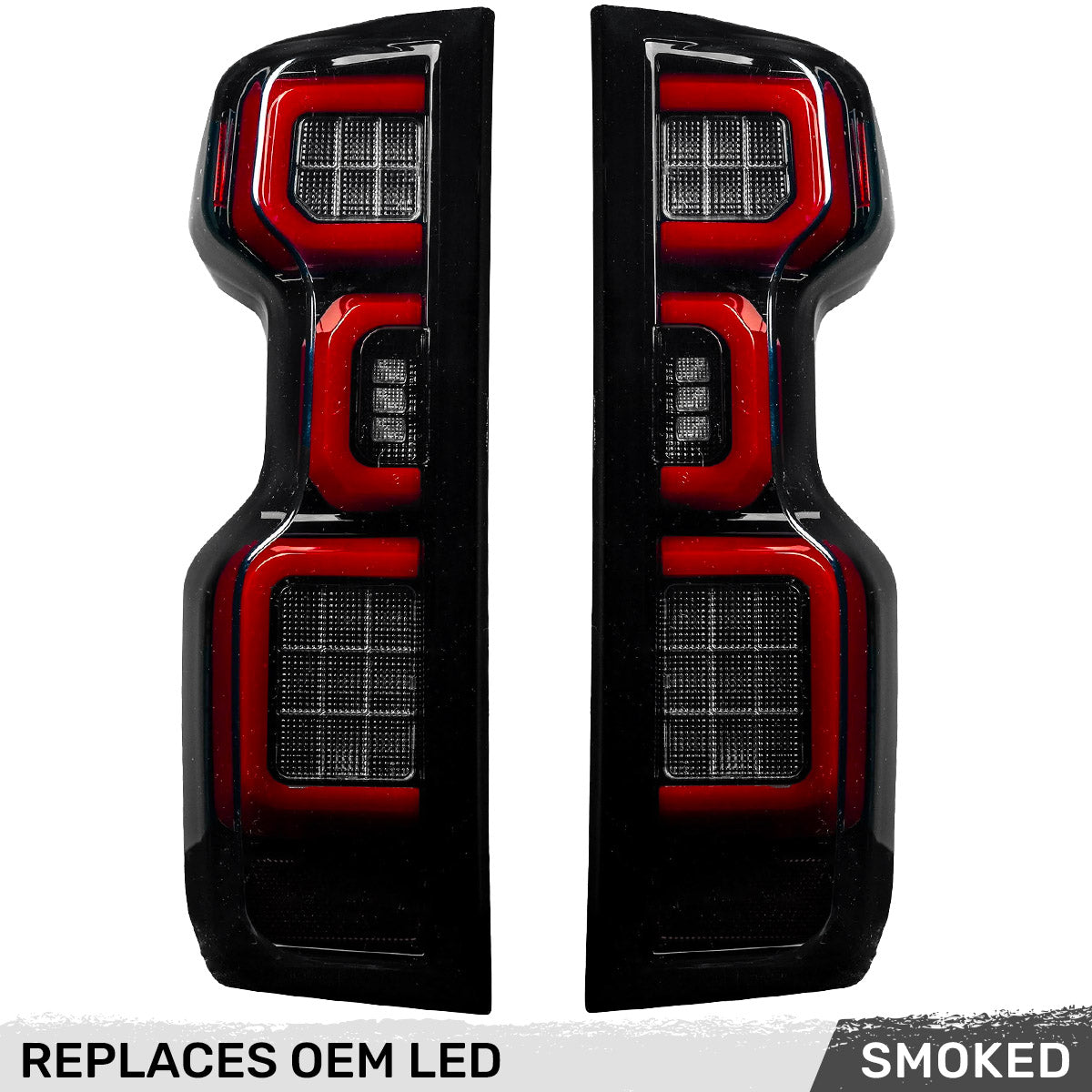 Chevy Silverado 2500/3500 20-23 Ultra Bright OLED Tail Lights (Replaces Factory/OEM LED Tail Lights Only) - Multiple Lens