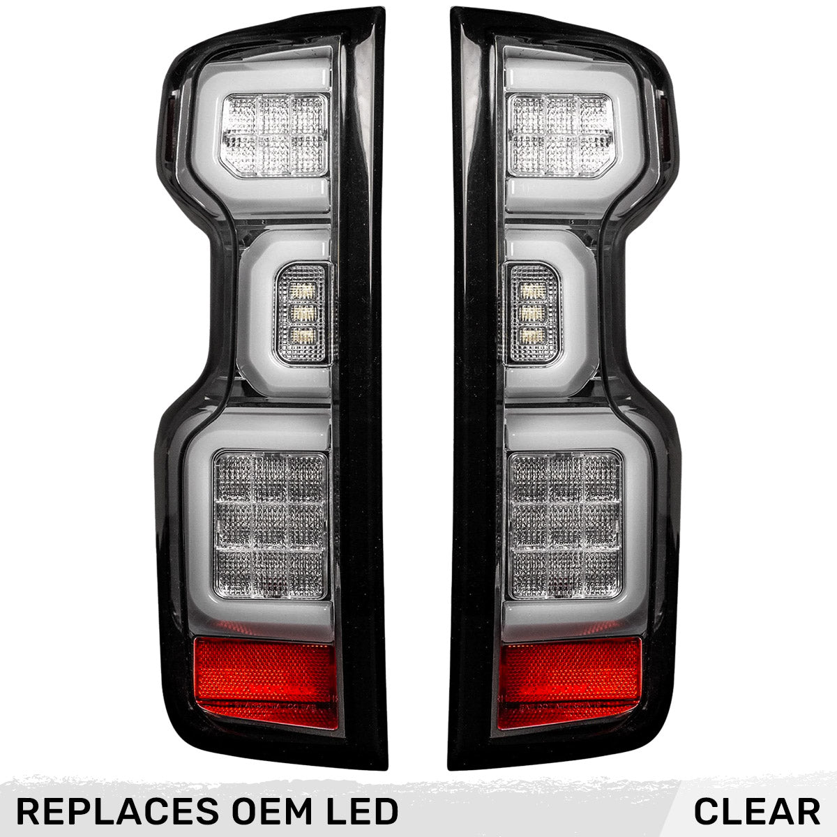 Chevy Silverado 2500/3500 20-23 Ultra Bright OLED Tail Lights (Replaces Factory/OEM LED Tail Lights Only) - Multiple Lens