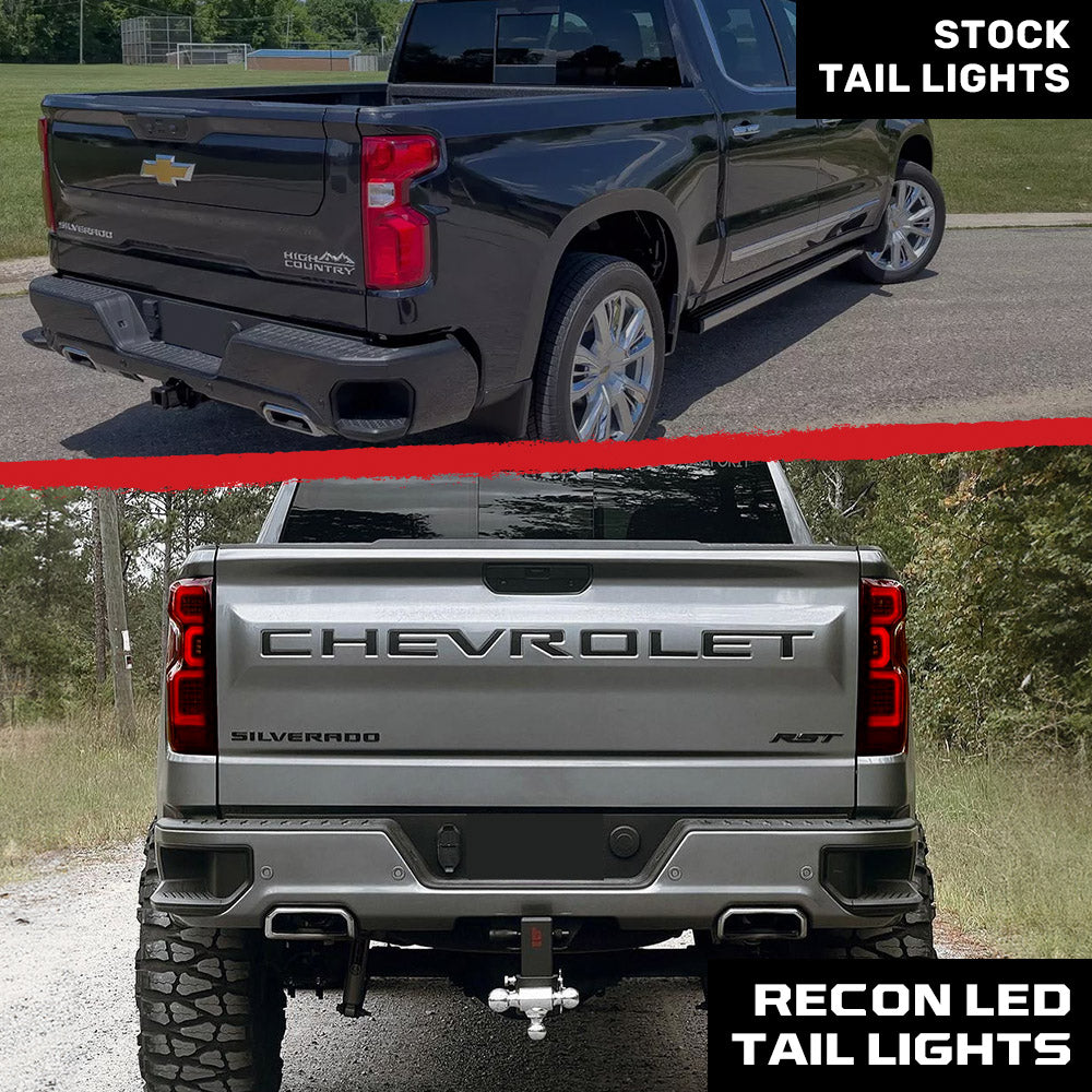 Chevy Silverado 2500/3500 20-23 Ultra Bright OLED Tail Lights (Replaces Factory/OEM LED Tail Lights Only) - Multiple Lens