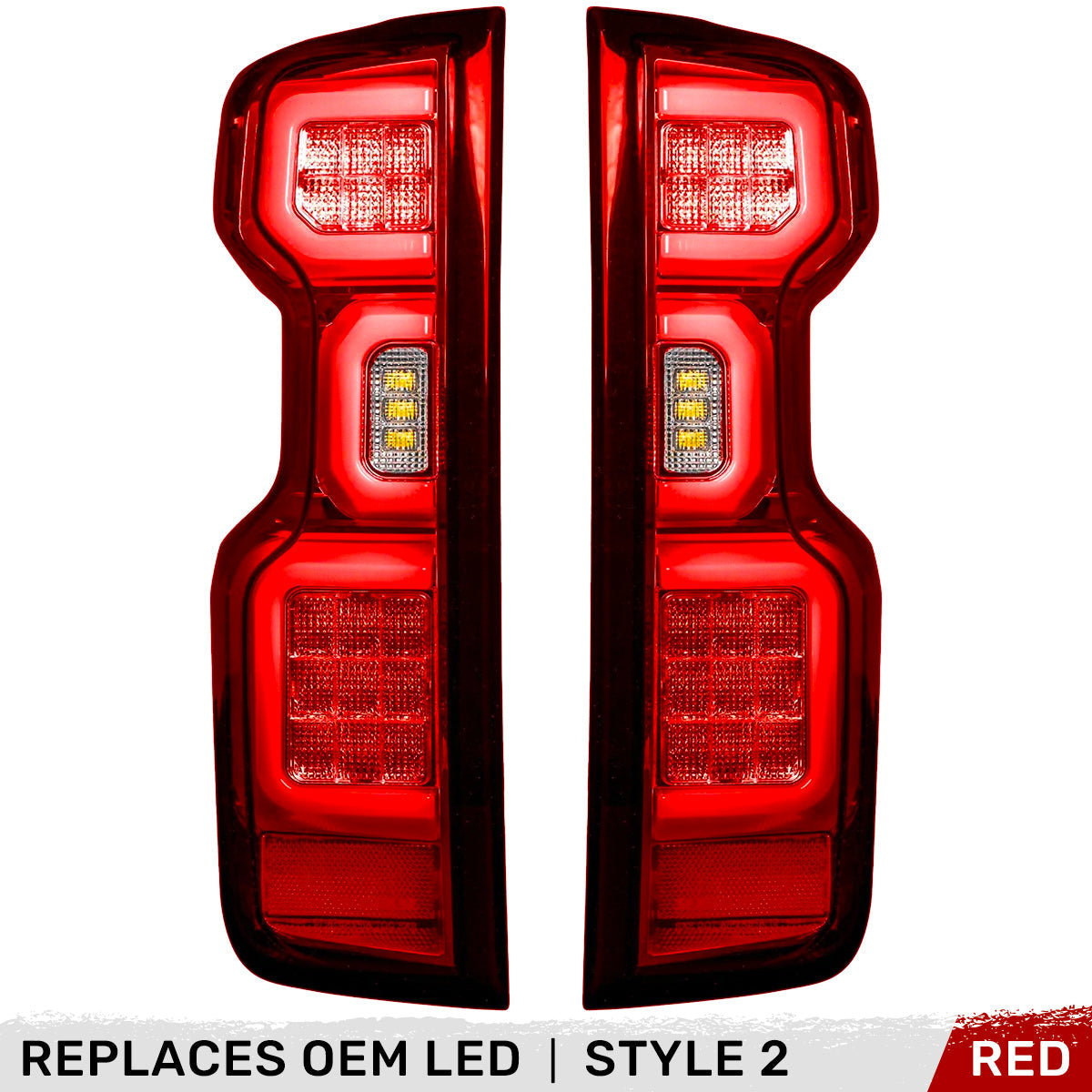 Chevy Silverado 2500/3500 24-26 Ultra Bright OLED Tail Lights (Replaces Factory/OEM LED Tail Lights Only) - Multiple Lens