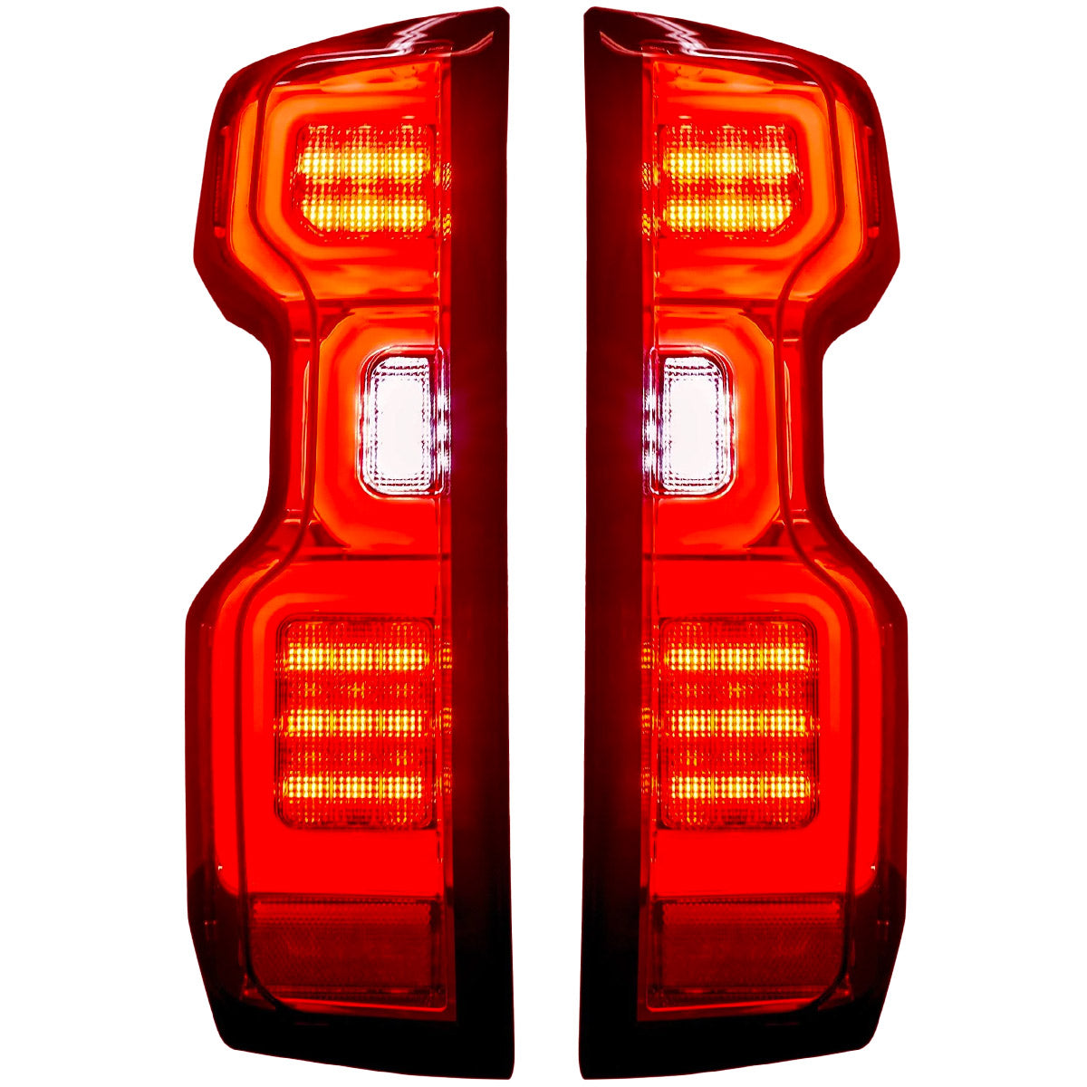 Chevy Silverado 2500/3500 24-26 Ultra Bright OLED Tail Lights (Replaces Factory/OEM Halogen Tail Lights Only) - Multiple Lens