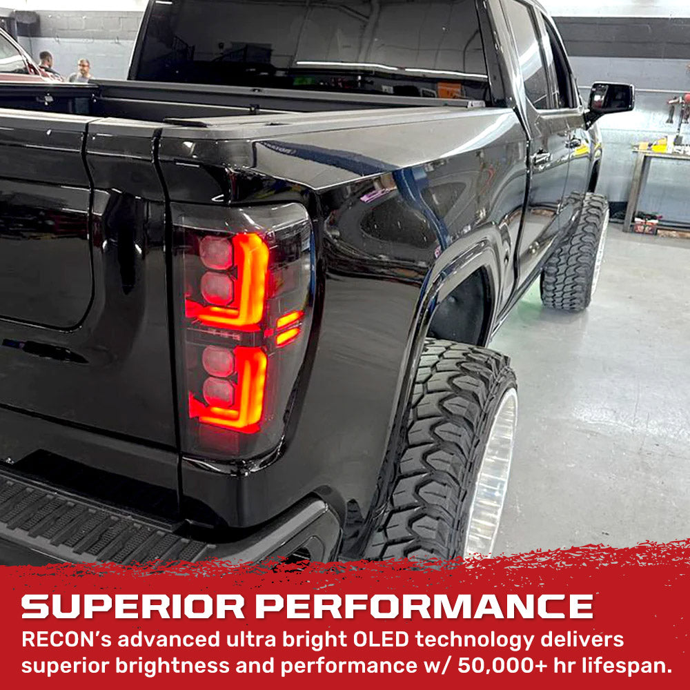GMC Sierra 2500/3500 20-23 Ultra Bright OLED Tail Lights (Replaces Factory/OEM LED Tail Lights Only) - Multiple Lens