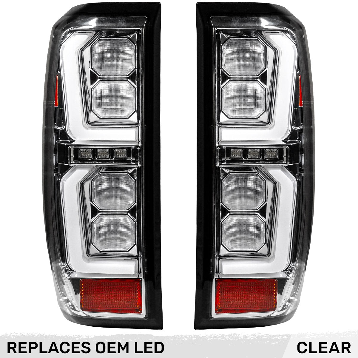 GMC Sierra 2500/3500 20-23 Ultra Bright OLED Tail Lights (Replaces Factory/OEM LED Tail Lights Only) - Multiple Lens