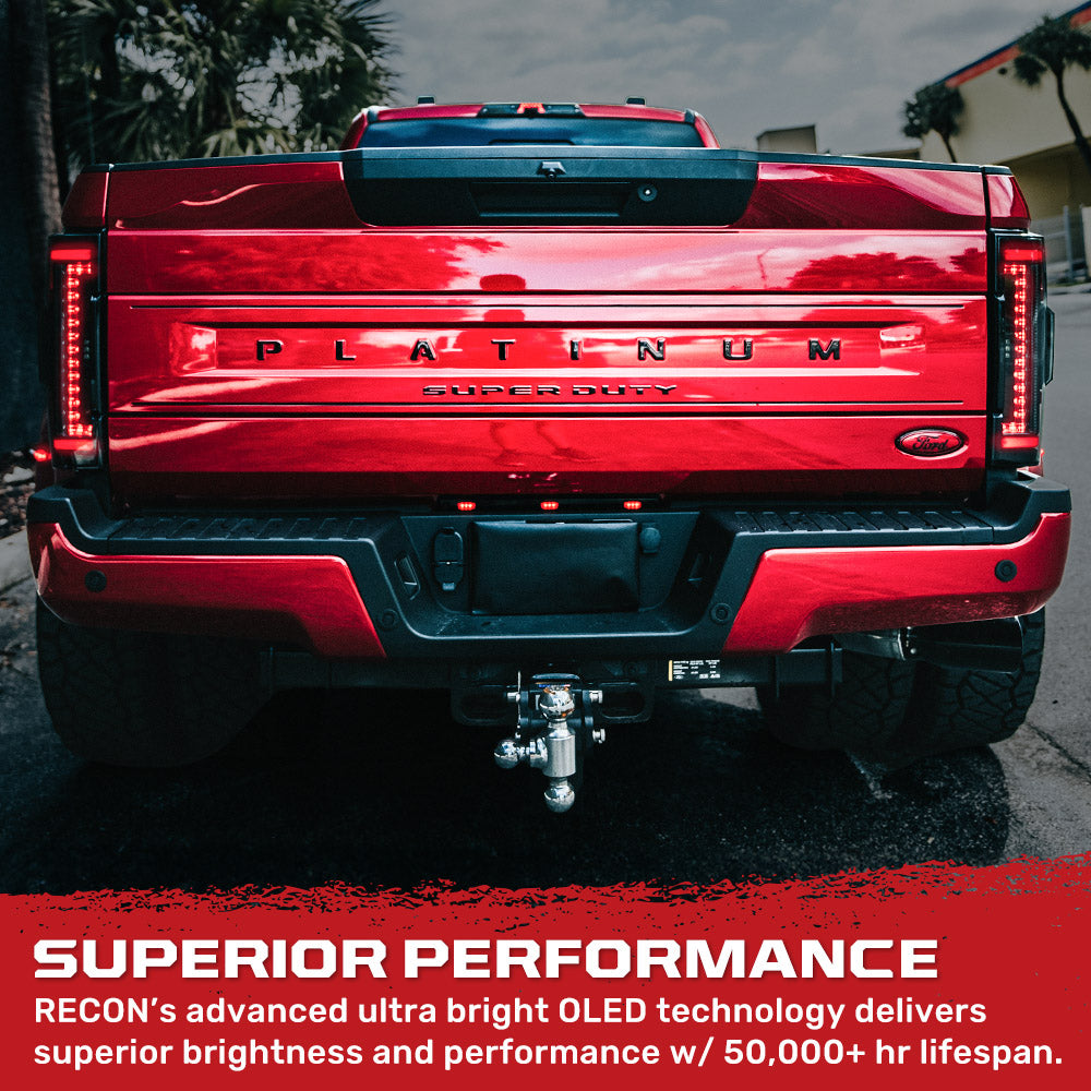 Ford Super Duty 20-22 Ultra Bright OLED Tail Lights (Replaces Factory/OEM Halogen) - Multiple Lens RECON Ford Super Duty 20-22 Ultra Bright OLED Tail Lights (Replaces Factory/OEM Halogen) - Multiple Lens Ford Super Duty 20-22 Ultra Bright OLED Tail Lights (Replaces Factory/OEM Halogen) - Multiple Lens Ford Super Duty 20-22 Ultra Bright OLED Tail Lights (Replaces Factory/OEM Halogen) - Multiple Lens Ford Super Duty 20-22 Ultra Bright OLED Tail Lights (Replaces Factory/OEM Halogen) - Multiple Lens