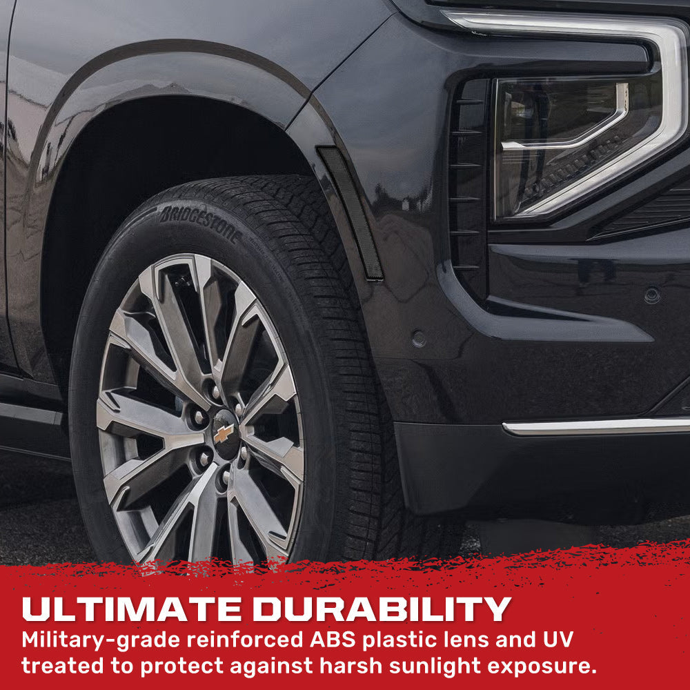 Cadillac 25-26 Escalade & GMC Yukon & Chevy Tahoe/Suburban OLED Front Fender Lens Ultra Bright LED Lights - Multiple Options