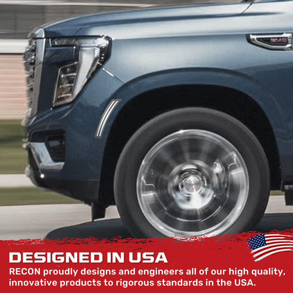 Cadillac 25-26 Escalade & GMC Yukon & Chevy Tahoe/Suburban OLED Front Fender Lens Ultra Bright LED Lights - Multiple Options