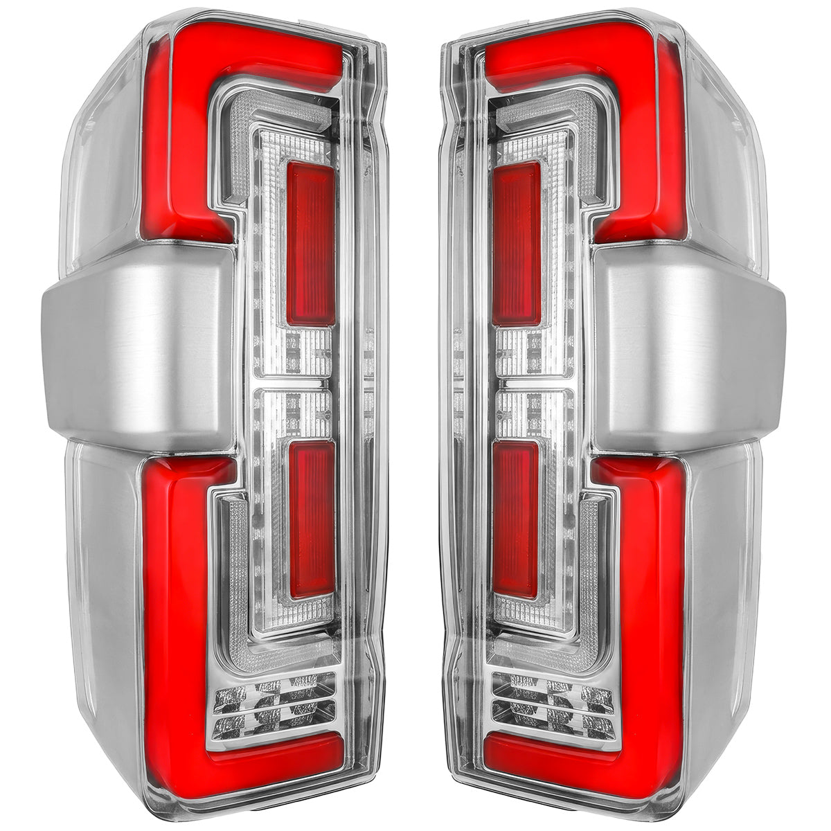 Ford Super Duty 23-26 Ultra Bright OLED Tail Lights Startup Light Sequence (Replaces Factory/OEM Halogen w/ BLIS Only) - Multiple Lens