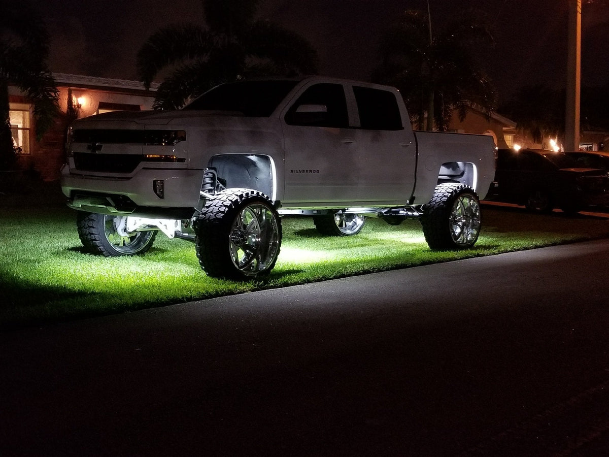 Universal 4-PC Ultra Bright CREE LED Underbody Rock Lights - Multiple Colors