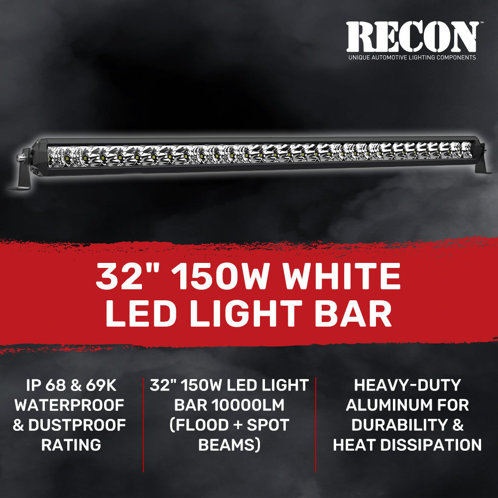 Universal 32" Heavy Duty Aluminum Ultra Bright 150W White Flood Spot Combo LED Light Bar RECON Universal 32" Heavy Duty Aluminum Ultra Bright 150W White Flood Spot Combo LED Light Bar Universal 32" Heavy Duty Aluminum Ultra Bright 150W White Flood Spot Combo LED Light Bar Universal 32" Heavy Duty Aluminum Ultra Bright 150W White Flood Spot Combo LED Light Bar Universal 32" Heavy Duty Aluminum Ultra Bright 150W White Flood Spot Combo LED Light Bar