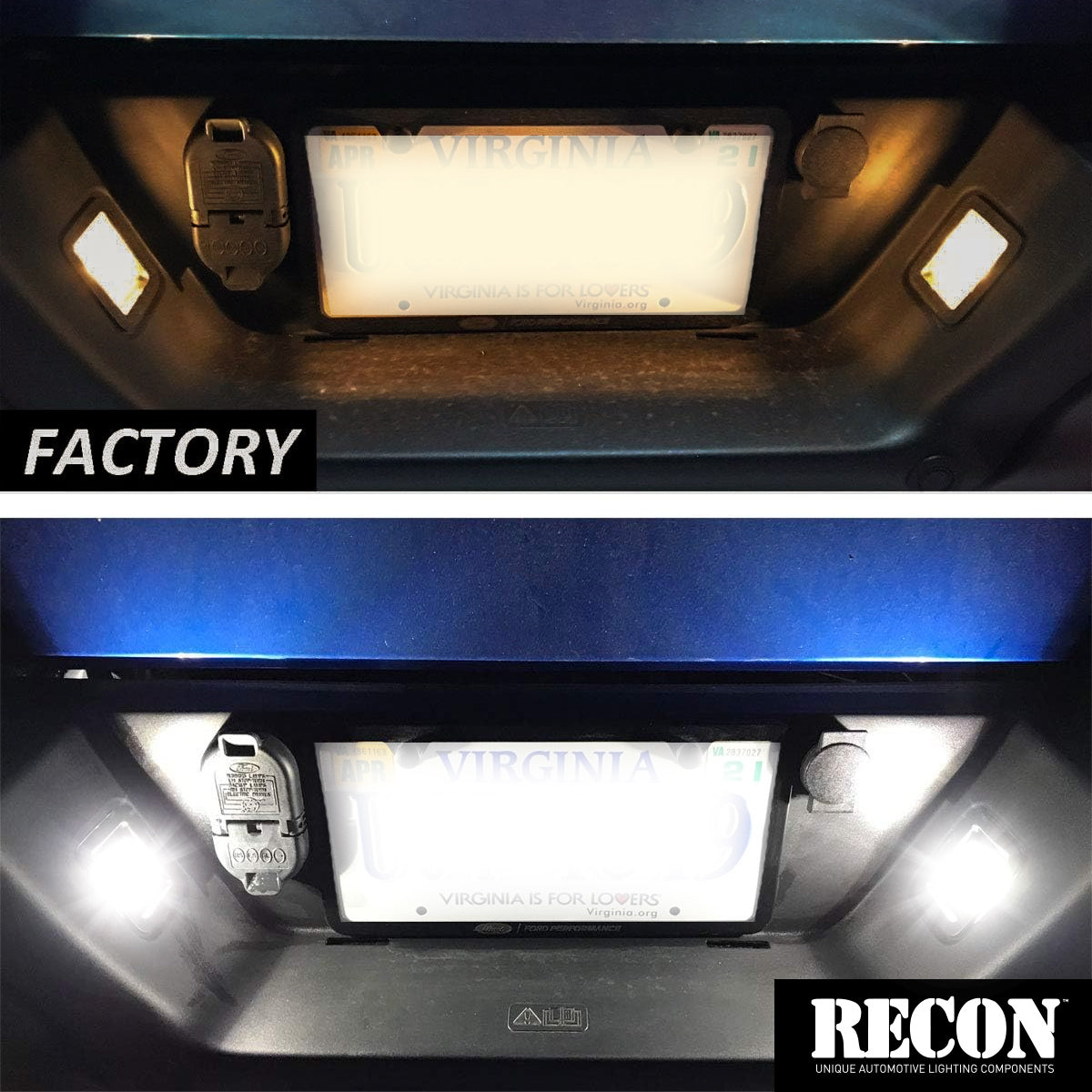 Ford Super Duty 17-26 License Plate Illumination Kit Ultra Bright White LED