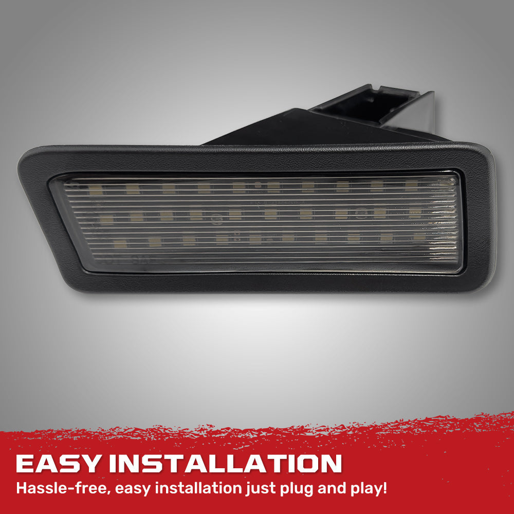 Dodge 19-26 RAM 1500 (NOT Classic Models) Ultra Bright 6000K White LED License Plate Illumination Kit - Smoked Lens