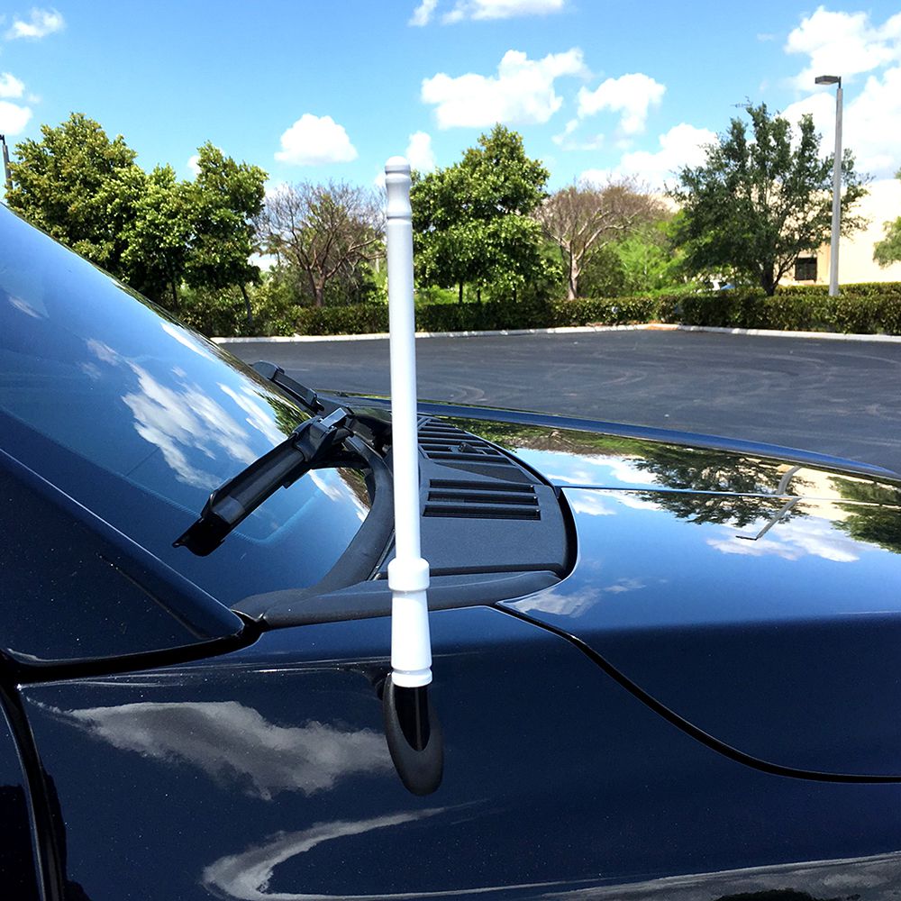 Aluminum 8" Antenna (Fits OEM Factory Threaded Antenna) Orange & Green
