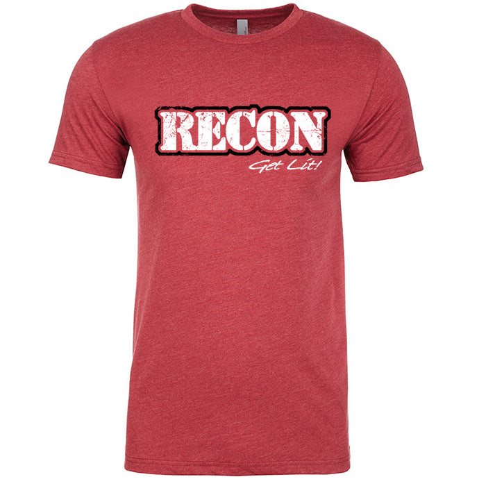 RECON Red Shirt with White Rock Black Outline RECON RECON Red Shirt with White Rock Black Outline RECON Red Shirt with White Rock Black Outline RECON Red Shirt with White Rock Black Outline RECON Red Shirt with White Rock Black Outline