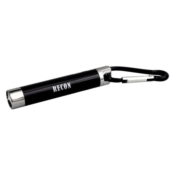 RECON 100 Lumen LED Handheld 1-Watt Flashlight w/ Built-In RED Laser Black