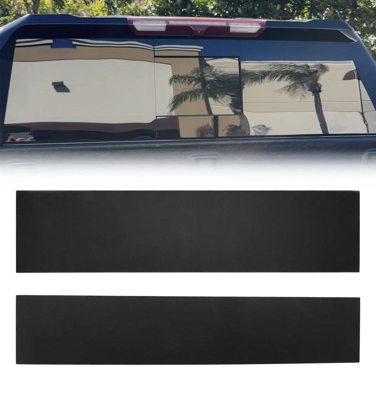 Chevy Silverado & GMC Sierra 1500 19-26 Protective 2-Pc Rear Sliding Window Trim - High Gloss Black RECON Chevy Silverado & GMC Sierra 1500 19-26 Protective 2-Pc Rear Sliding Window Trim - High Gloss Black Chevy Silverado & GMC Sierra 1500 19-26 Protective 2-Pc Rear Sliding Window Trim - High Gloss Black Chevy Silverado & GMC Sierra 1500 19-26 Protective 2-Pc Rear Sliding Window Trim - High Gloss Black Chevy Silverado & GMC Sierra 1500 19-26 Protective 2-Pc Rear Sliding Window Trim - High Gloss Black