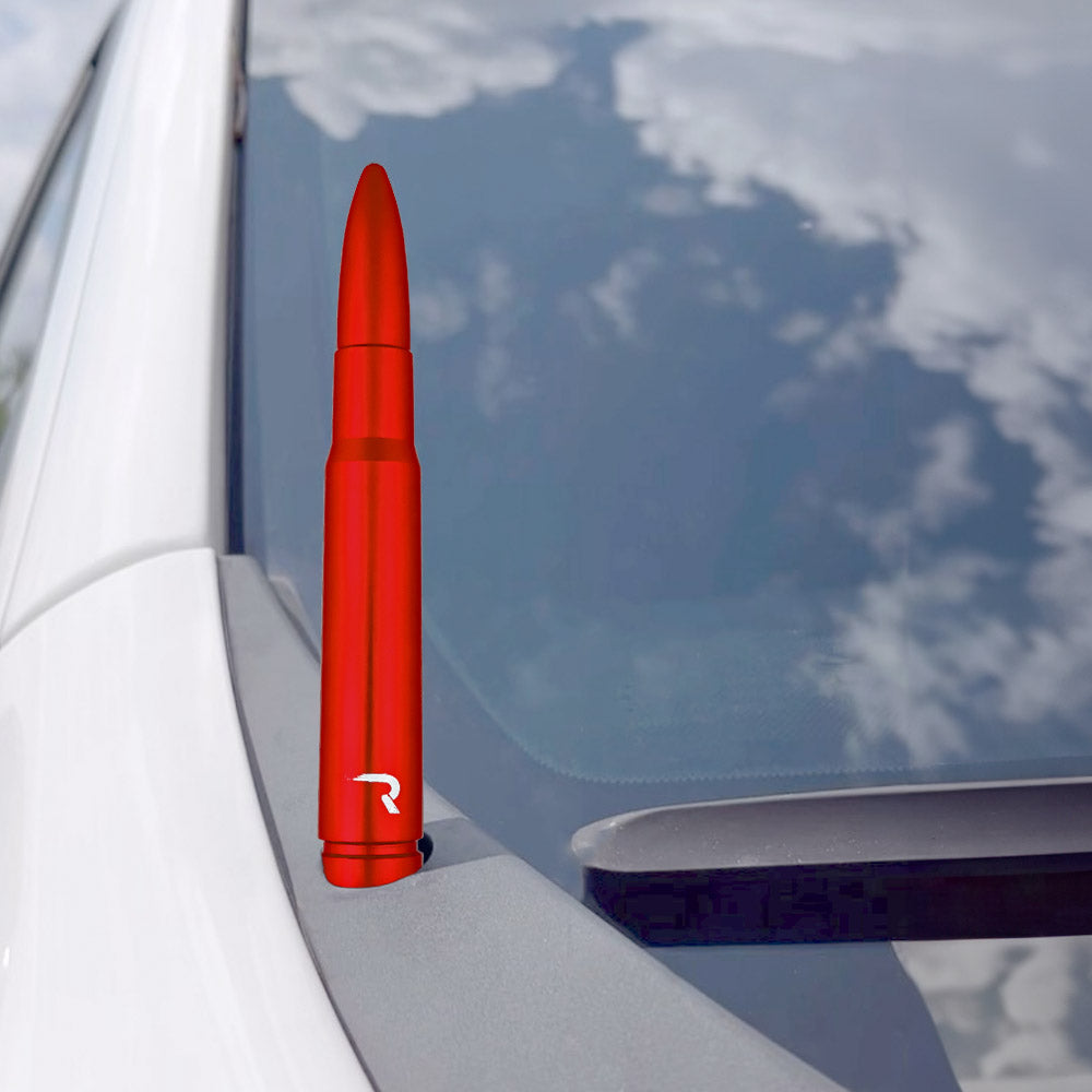 .50 Cal Bullet Antenna (Fits OEM Factory Threaded Antenna) Multiple Colors