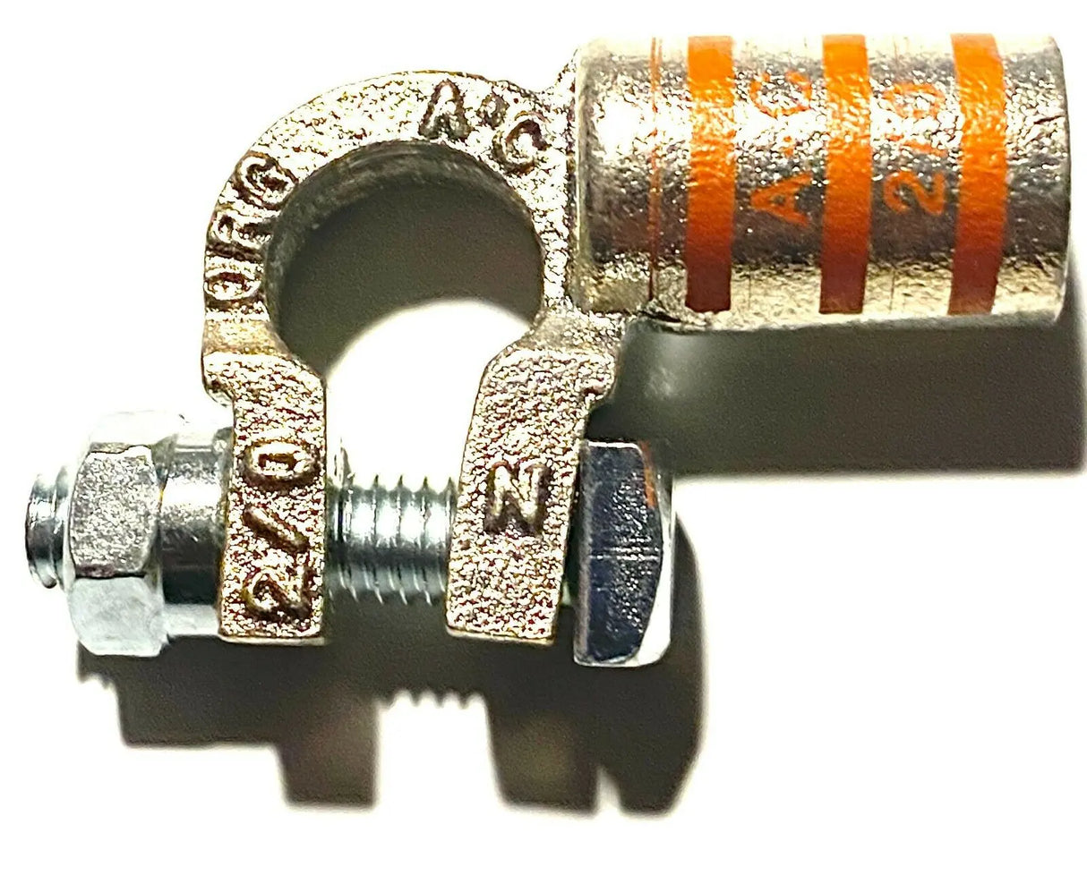 Battery Cable Ends Copper Top Post 90 DEG Terminal Connectors 2 GAUGE THUR 4/0 ac/dc wire and supply