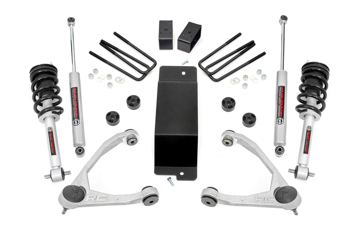 3.5 Inch Lift Kit UCA N3 Struts Silverado/Sierra 1500 (07-13) Rough Country
