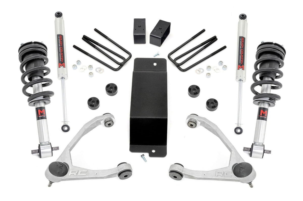 3.5 Inch Lift Kit UCA M1 Struts Silverado/Sierra 1500 (07-13) Rough Country