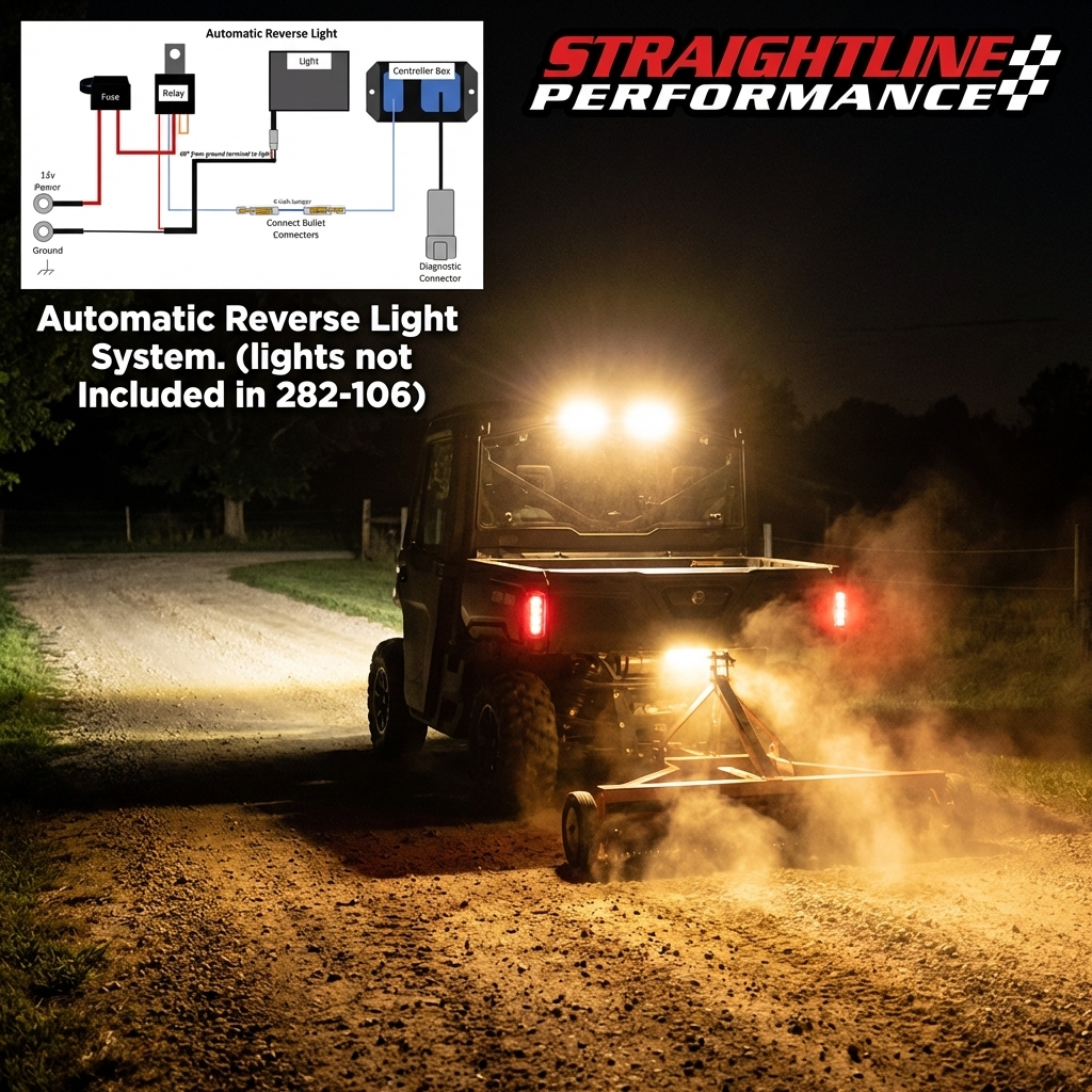 Straightline Performance SmartWire Backup Light Kit for Can-Am Defender