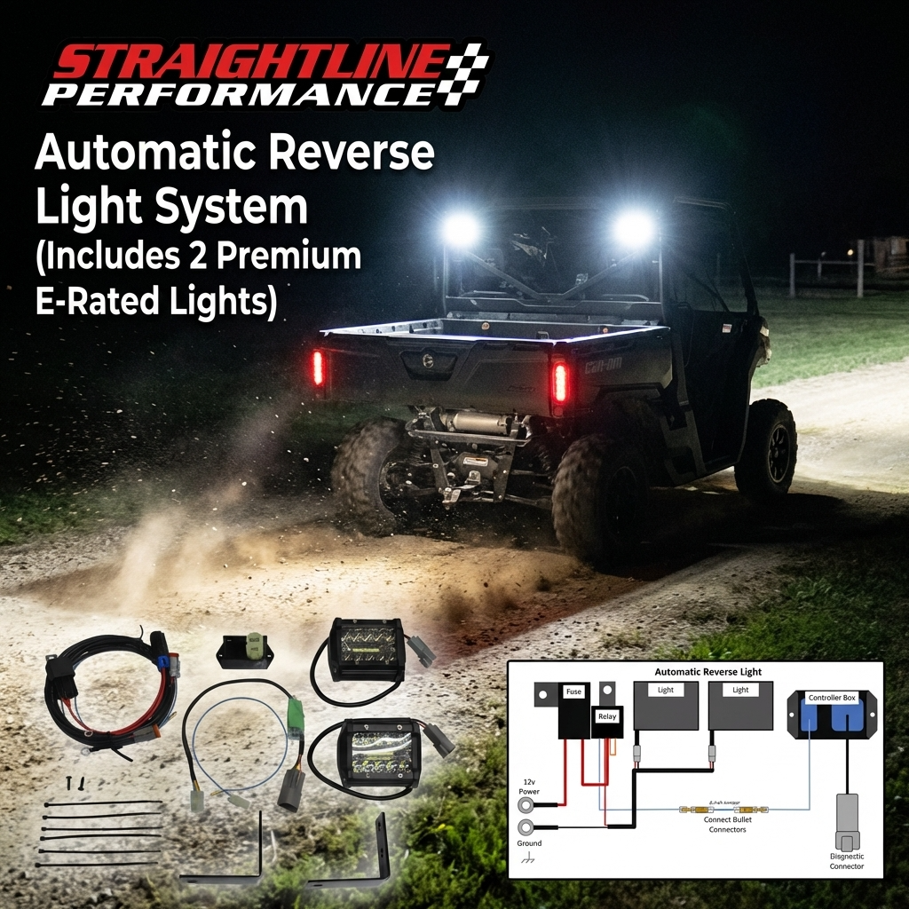 Straightline Performance SmartWire Backup Light Kit for Can-Am Defender