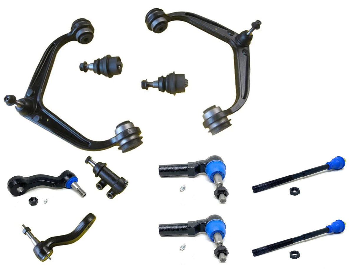 (Sold Out) Forged Diesel 11 Piece Upper Control Arm Ball Joint Tie Rod Idler Pitman Arm Steering Kit, 2011-2019 GM Duramax Forged Diesel