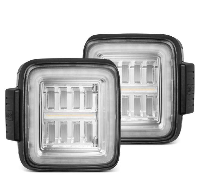 AlphaRex Nova-Series Prismatic LED Tail Lights Clear | '18-Current JL Wrangler / '20-Current JT Gladiator