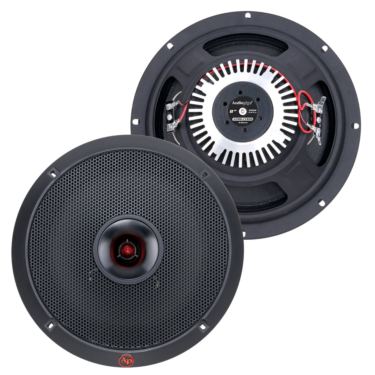 8” Dynamic Loudspeaker (APMB-CX800), Sold in pairs Audiopipe
