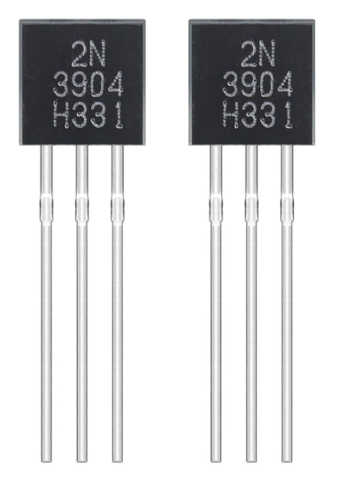 2N3904 NPN Transistor 40V 200mA General Purpose (2-Pack) TekShack