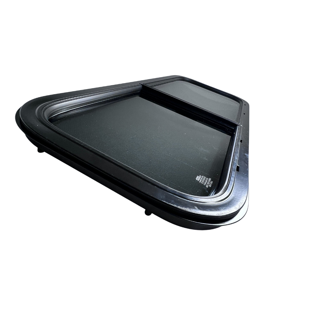 CRL Glass Slider Window w/ Clamp Ring (Driver Side) for Sprinter Van Wideout S&B