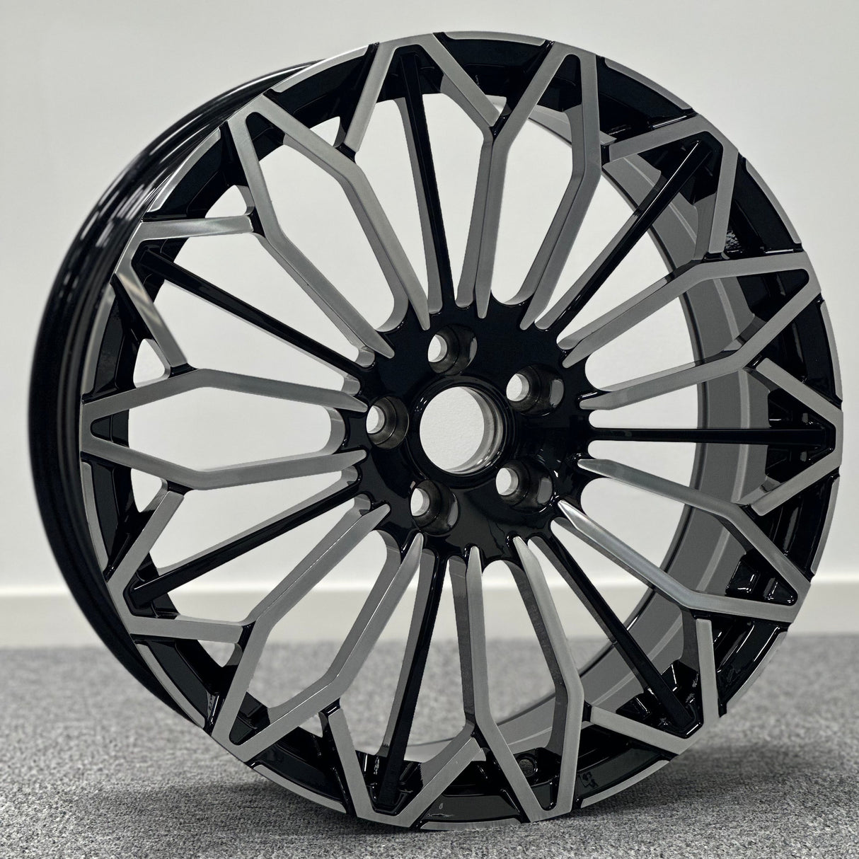 Lexus RX Style Wheels Aviation Grade Forged Aluminum Alloy Rims 20 x 8.0 5x114.3 Black Machine Face Set of 4