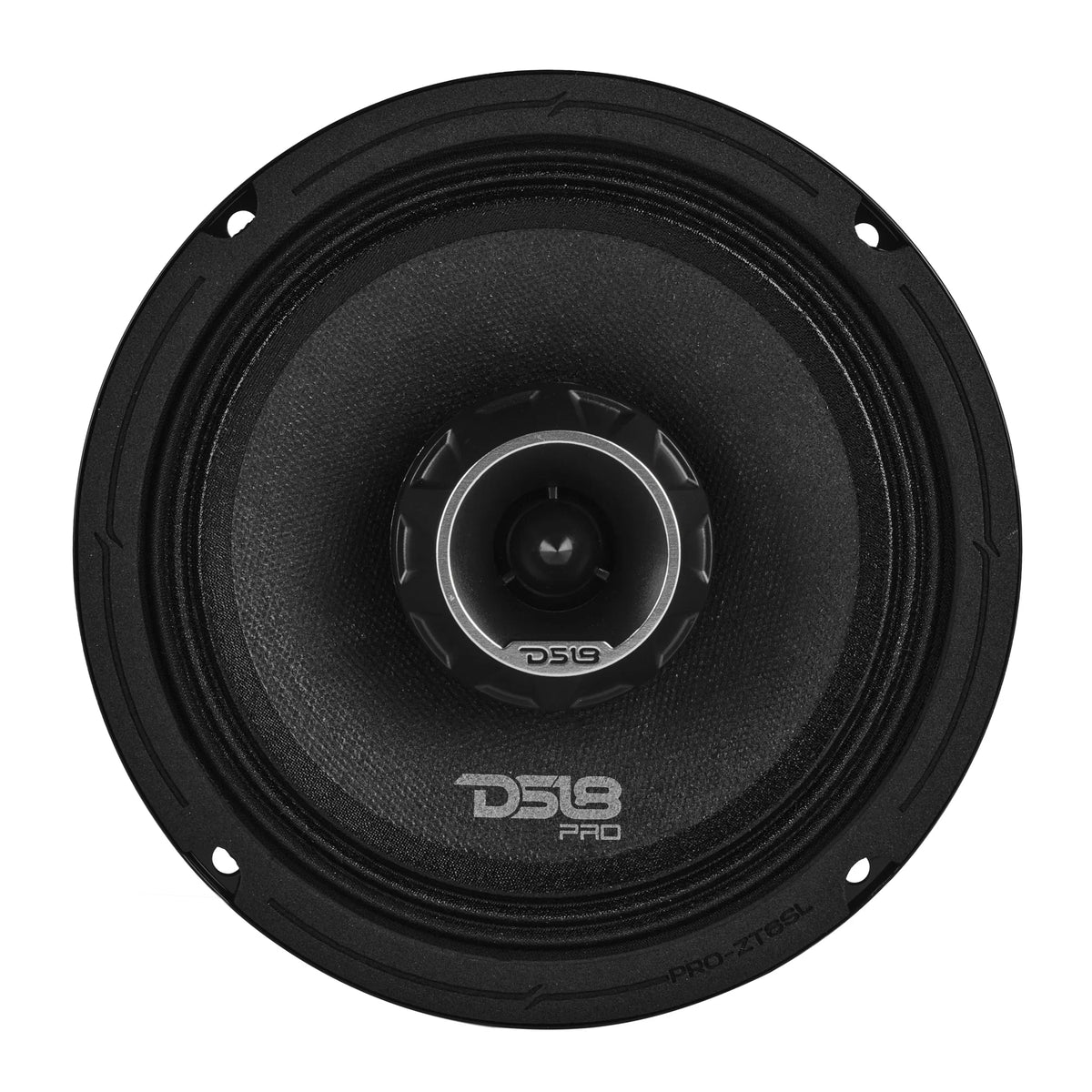 DS18 PRO-ZT6SL 6.5" 200W RMS Slim Coaxial Midrange Speaker Built-in Bullet Tweeter (Single)