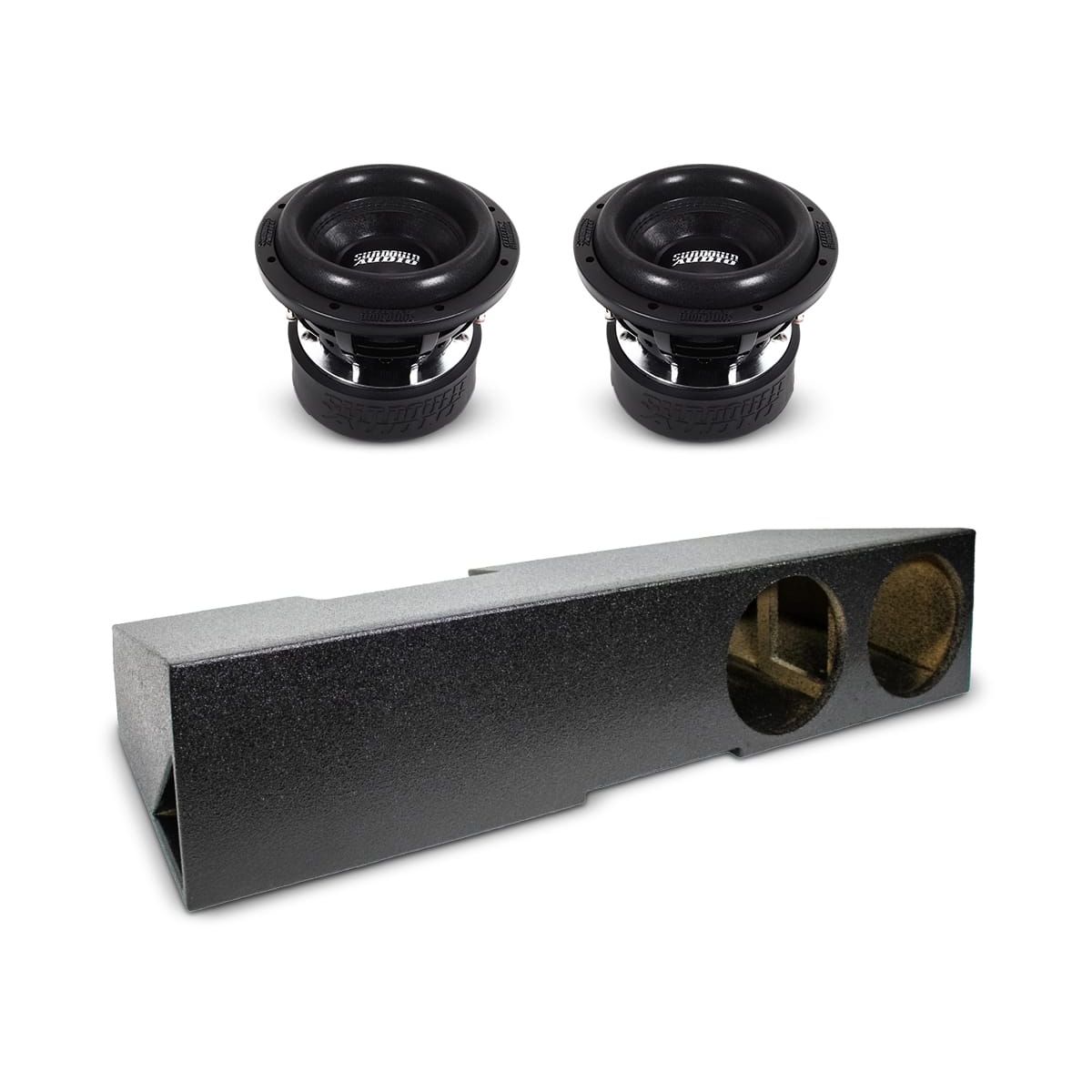 (2) Sundown Audio X8 v3 & Chevy Crew Cab 19-25 Dual 8" Subwoofer Box Combo Sundown Audio
