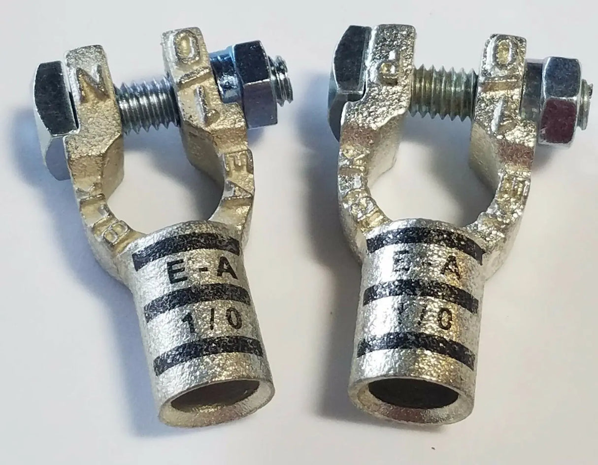 Battery Cable Ends Copper Top Post Terminal Connectors 4 GAUGE THUR 4/0 W/ BOOTS ACDC