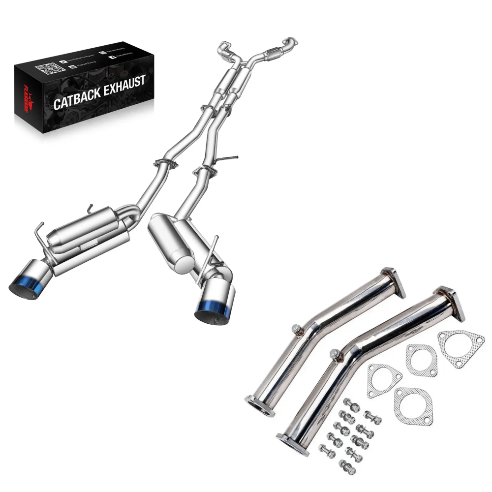 Downpipe Exhaust/Test Pipes for 2003-2007 Nissan 350z With Gaskets And Bolts Flashark