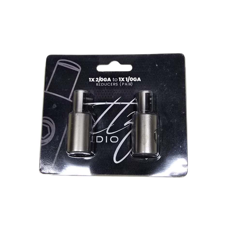 Amp Input Reducer 2/0 Gauge to 1/0 Gauge Wire Reducers (Pair) TTZ Audio