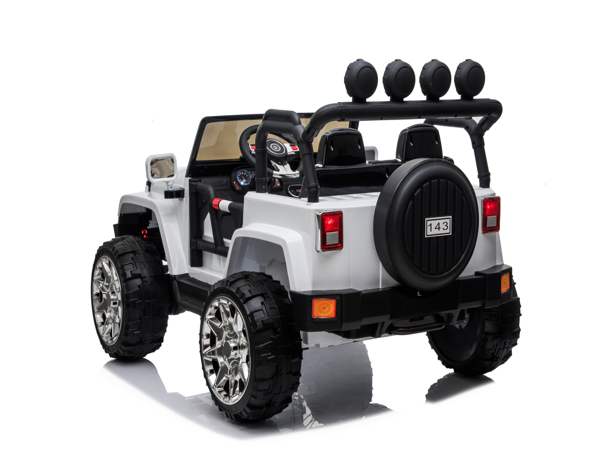 24 Volt 2 Seater 4x4 Electric Ride On Jeep Style Rubber Tires Fully Loaded Truck UTV ATV For Kids W/Magic Cars® Wireless Parental Control