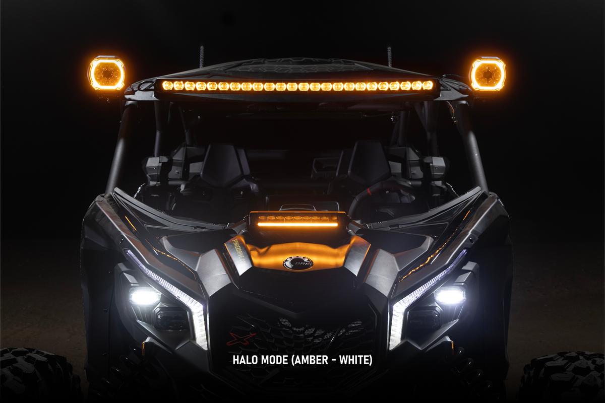 HEXCORE Universal 2x4" LED Pod Lights, Driving Beam Amber & White (Pair) | STL2X4PDL Stinger