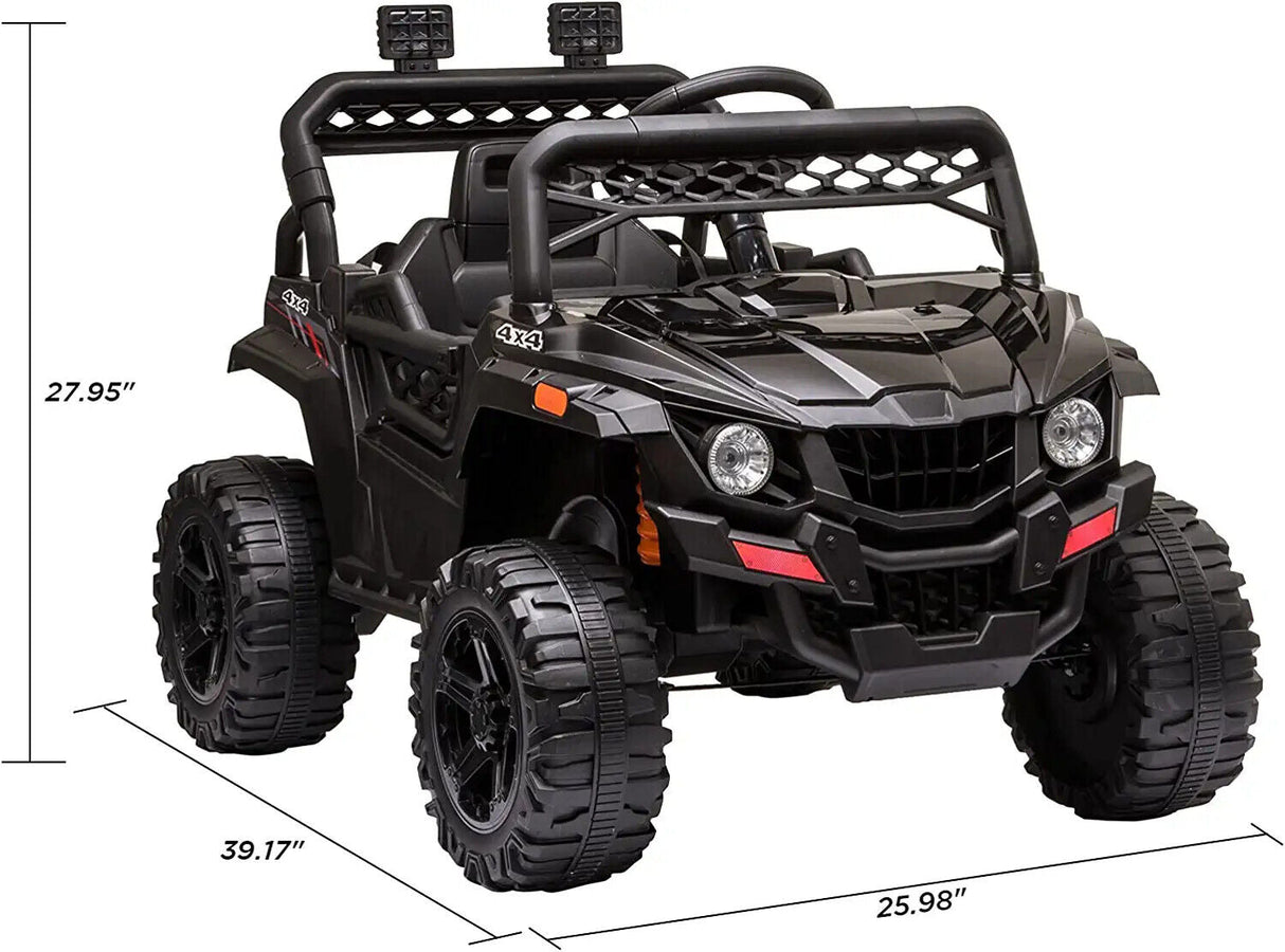 3-Speed Kids Ride On Car Truck with Remote Control and Music Player