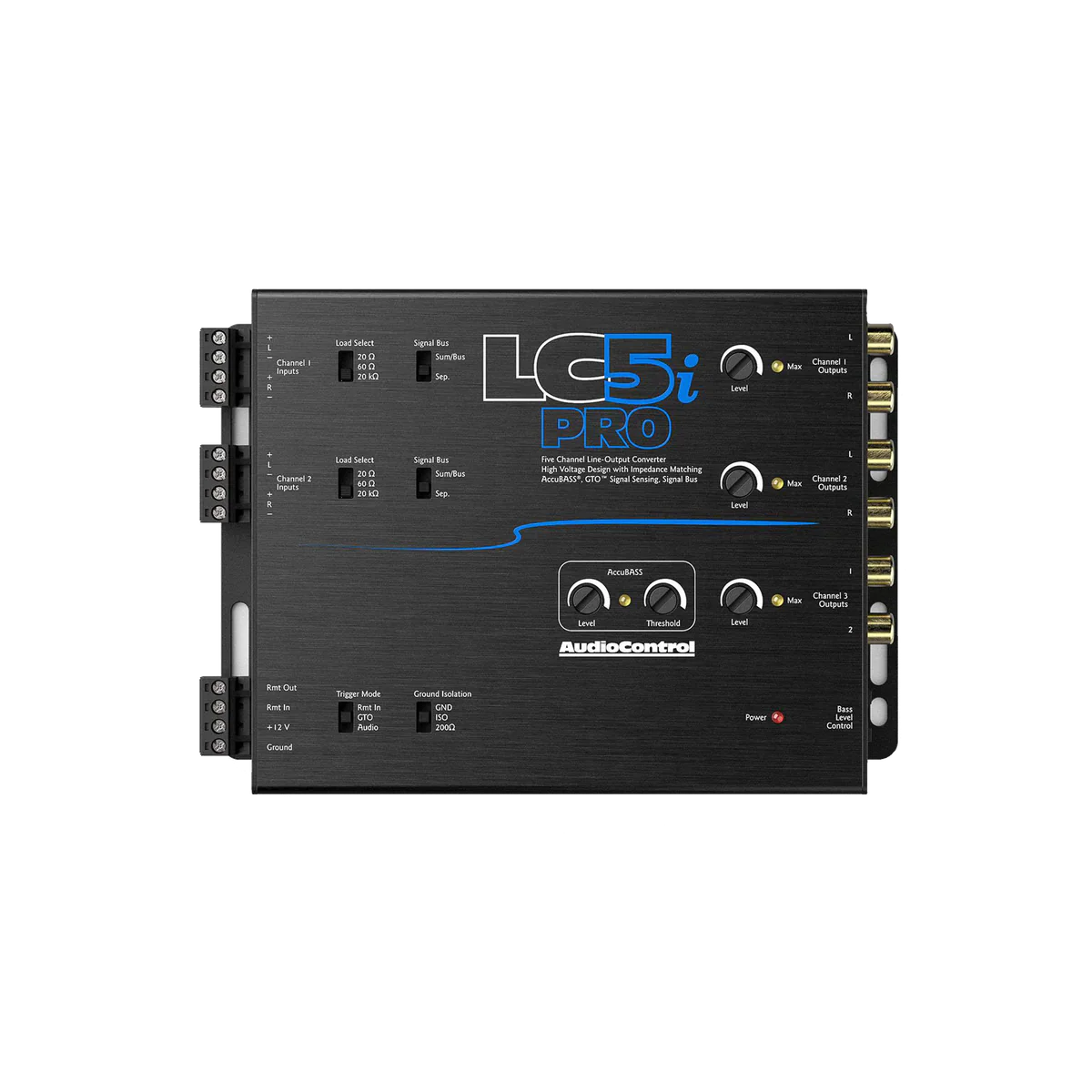 Audiocontrol LC5i PRO 5-Channel 400W Line Out Converter w/ Accubass & Remote AudioControl